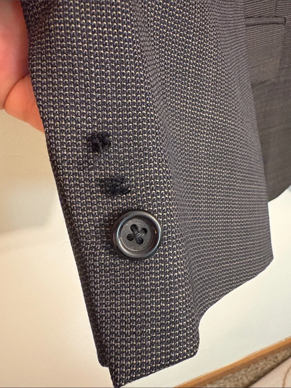 Milano pure wool Classic Men's Gray Two-Button Blazer